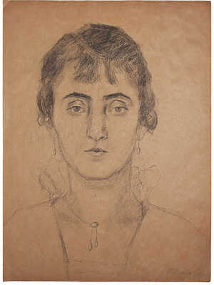 Дейнеко Ольга Константиновна. Девять листов с портретами (в том числе портрет Аделины Штеле - первой исполнительницы партии Нанетты в опере Дж. Верди «Фальстаф»)